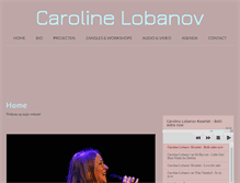Tablet Screenshot of carolinelobanov.nl
